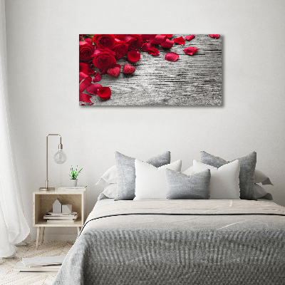 Tableau photo sur toile Roses rouges