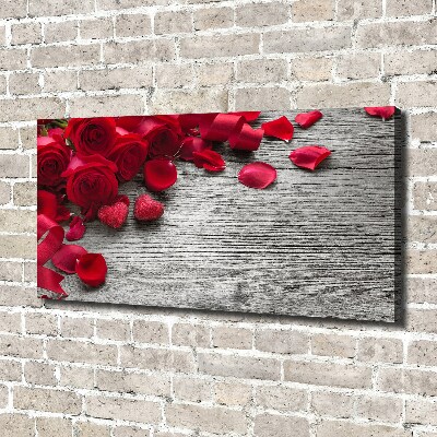 Tableau photo sur toile Roses rouges