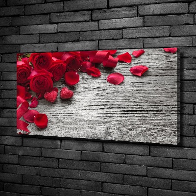 Tableau photo sur toile Roses rouges