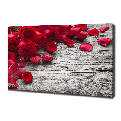 Tableau photo sur toile Roses rouges