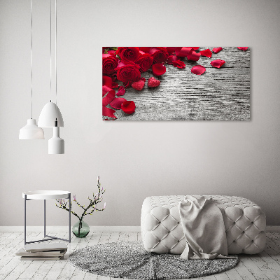 Tableau photo sur toile Roses rouges