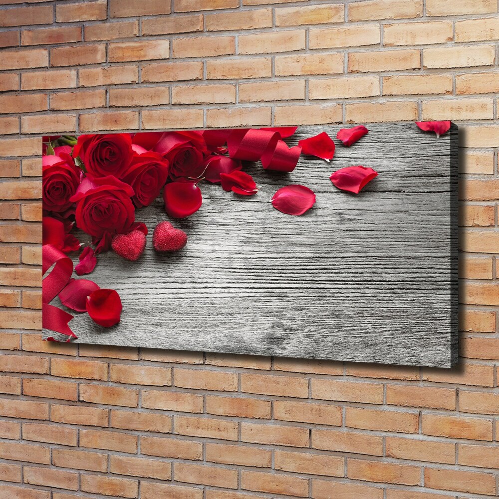 Tableau photo sur toile Roses rouges