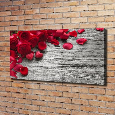 Tableau photo sur toile Roses rouges