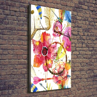 Tableau sur toile Fleurs style boho