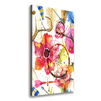 Tableau sur toile Fleurs style boho