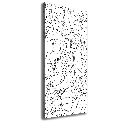 Tableau toile imprimée Fond Zentangle