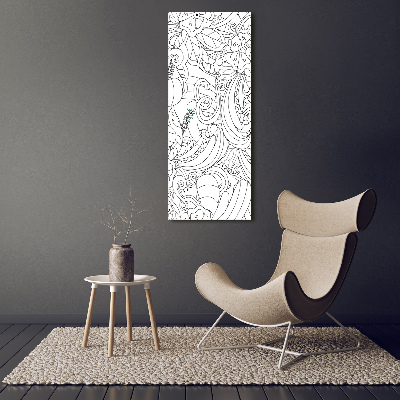 Tableau toile imprimée Fond Zentangle