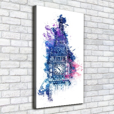 Tableau photo sur toile Big Ben coloré