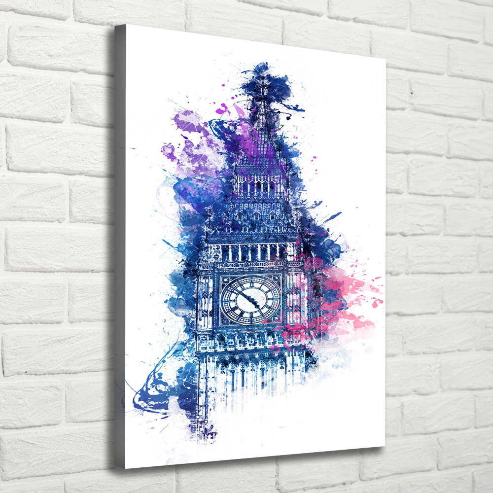 Tableau photo sur toile Big Ben coloré