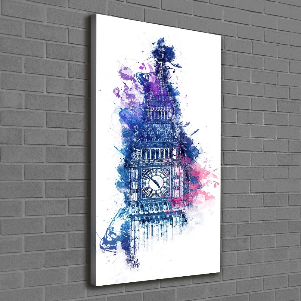 Tableau photo sur toile Big Ben coloré