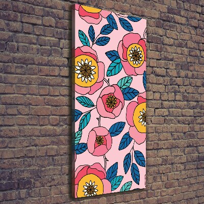 Tableau mural sur toile Fleurs colorées plantes