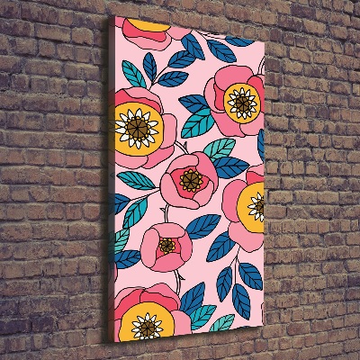 Tableau mural sur toile Fleurs colorées plantes