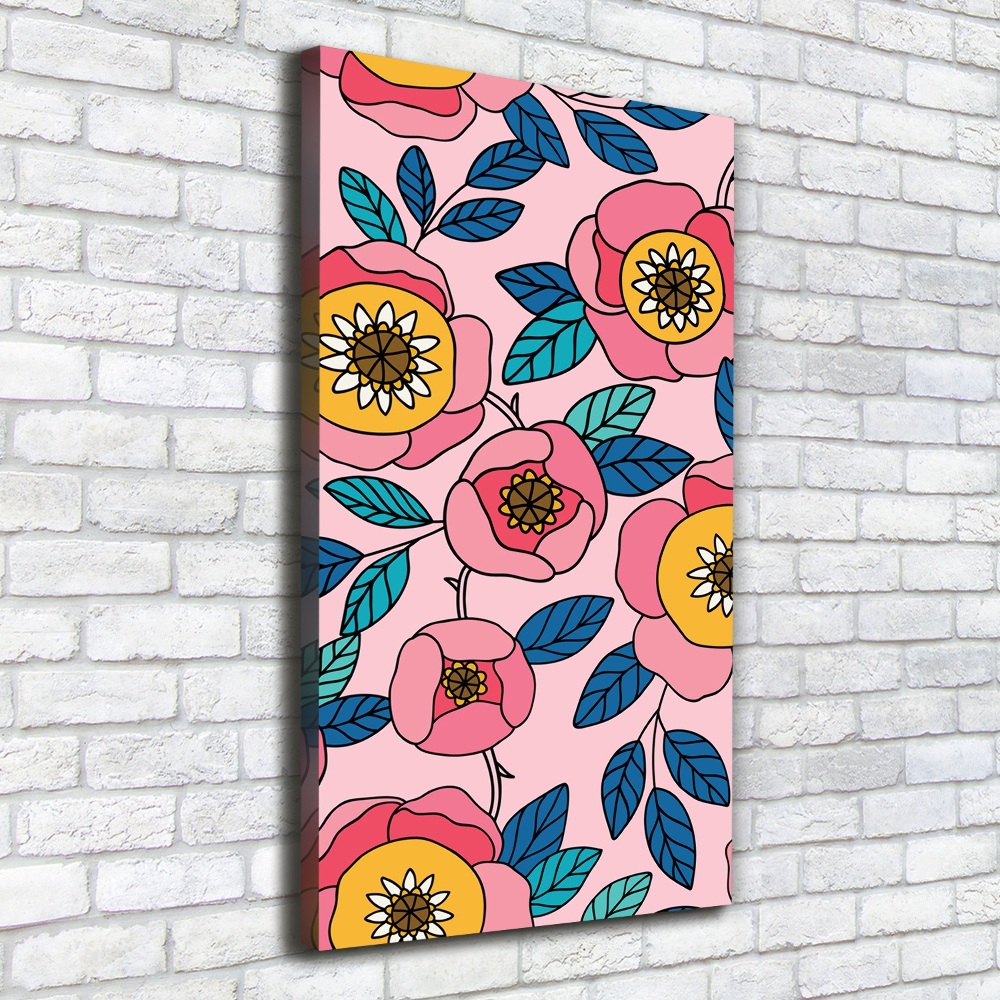 Tableau mural sur toile Fleurs colorées plantes