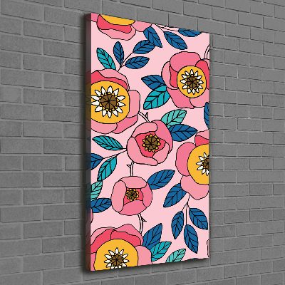 Tableau mural sur toile Fleurs colorées plantes