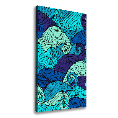 Tableau toile imprimée Vagues abstraites