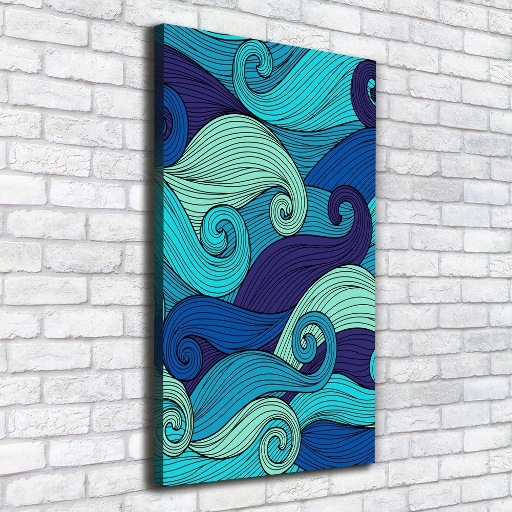 Tableau toile imprimée Vagues abstraites