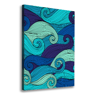 Tableau toile imprimée Vagues abstraites