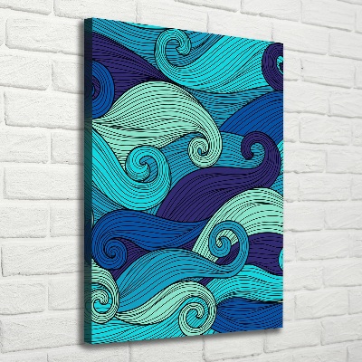 Tableau toile imprimée Vagues abstraites