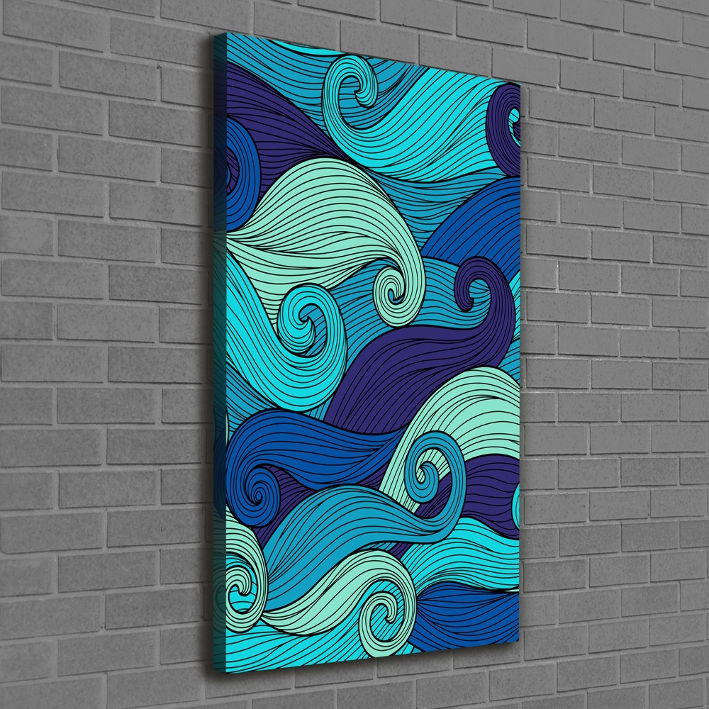 Tableau toile imprimée Vagues abstraites