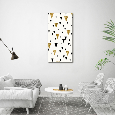 Tableau sur toile Fond triangulaire