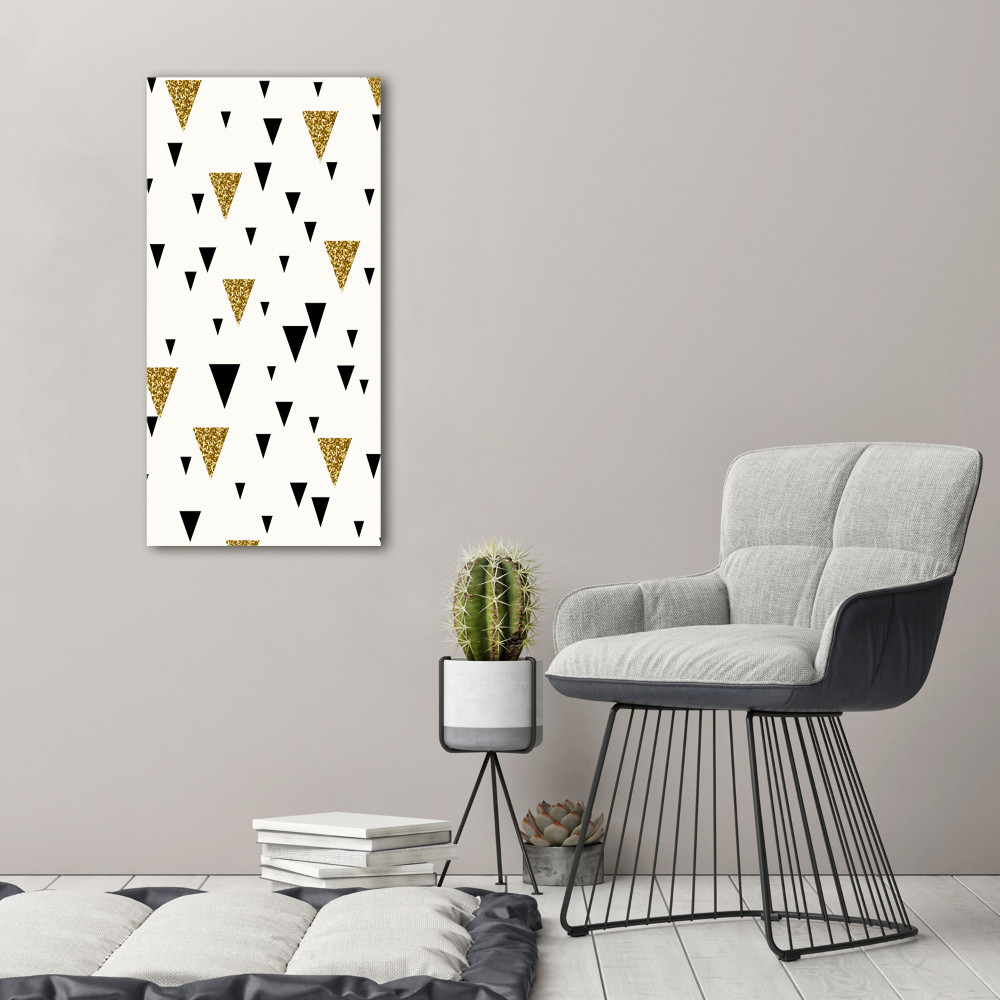 Tableau sur toile Fond triangulaire