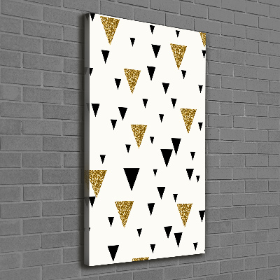 Tableau sur toile Fond triangulaire