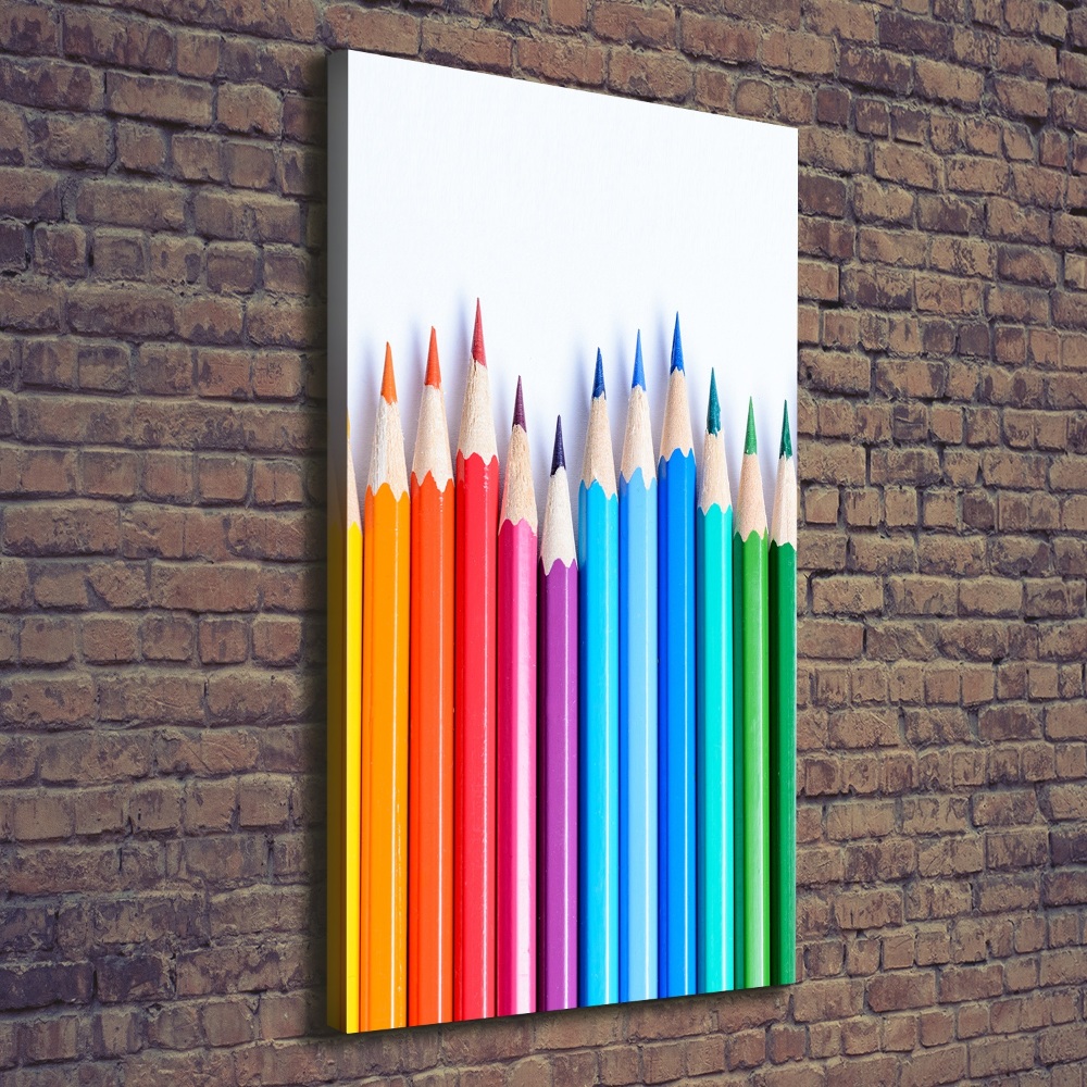 Tableau photo sur toile Crayons de couleur