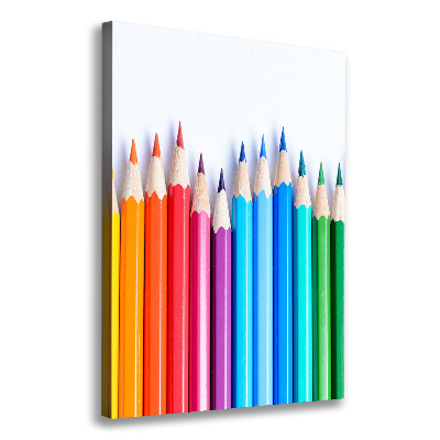 Tableau photo sur toile Crayons de couleur