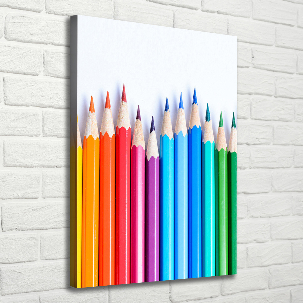 Tableau photo sur toile Crayons de couleur