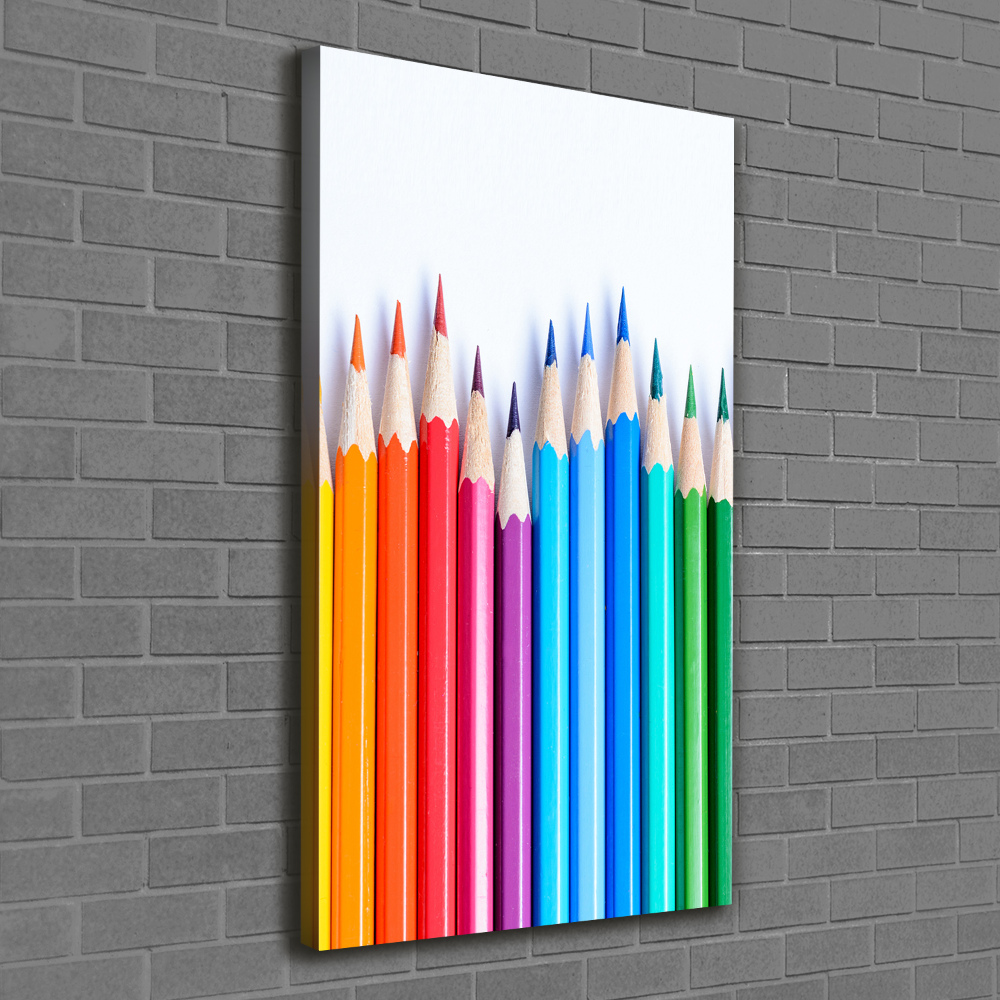 Tableau photo sur toile Crayons de couleur