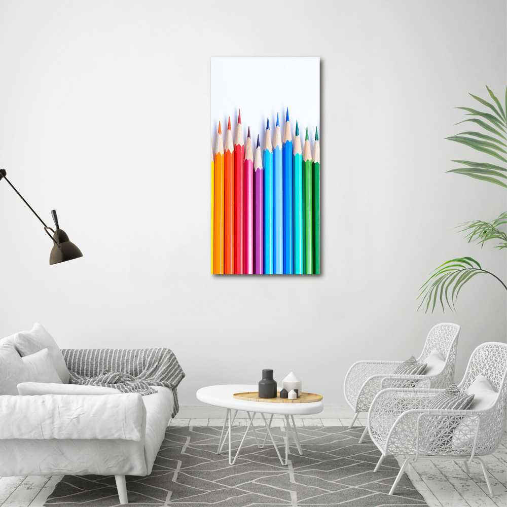 Tableau photo sur toile Crayons de couleur