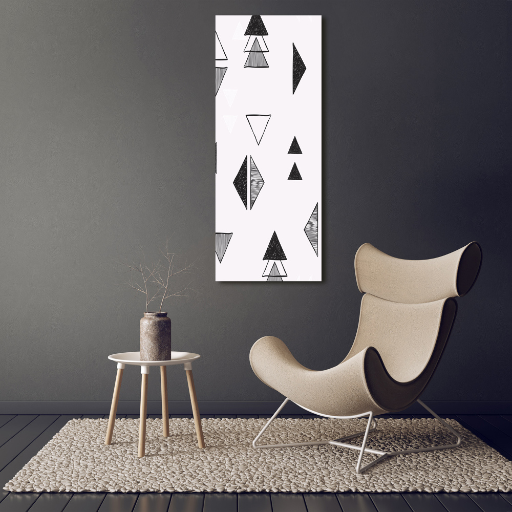 Tableau toile imprimée Fond triangulaire