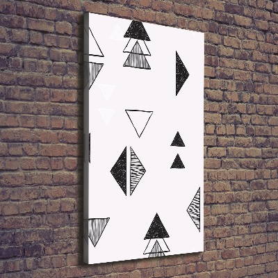 Tableau toile imprimée Fond triangulaire