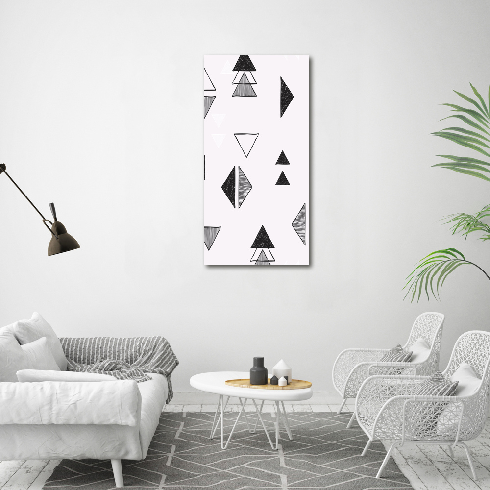 Tableau toile imprimée Fond triangulaire