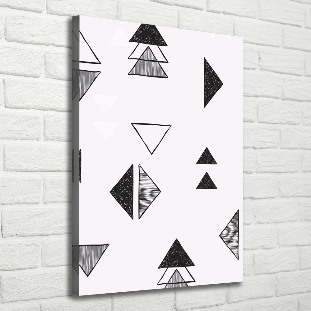 Tableau toile imprimée Fond triangulaire