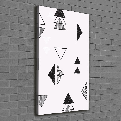 Tableau toile imprimée Fond triangulaire