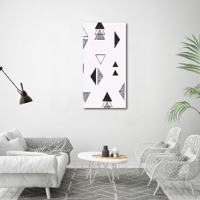 Tableau toile imprimée Fond triangulaire