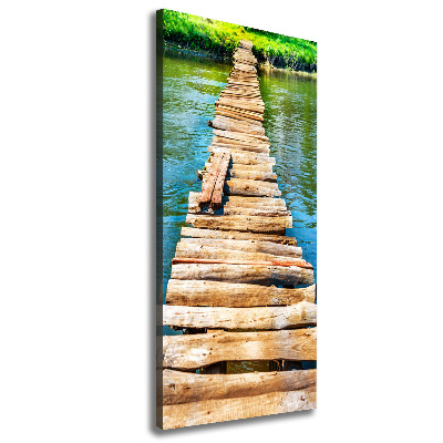 Tableau sur toile Pont en bois