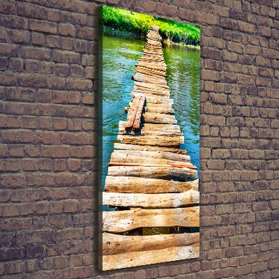 Tableau sur toile Pont en bois