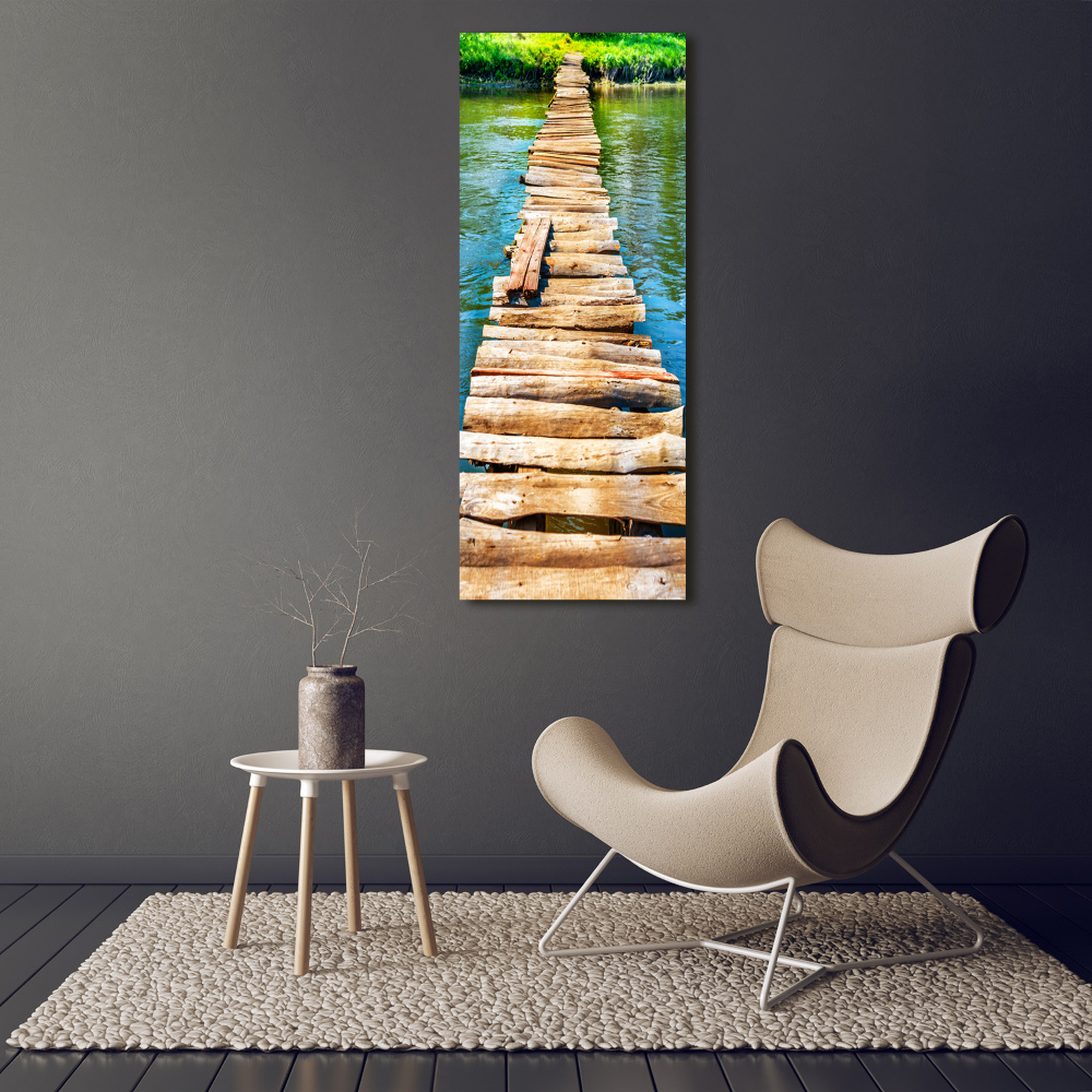 Tableau sur toile Pont en bois