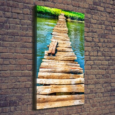 Tableau sur toile Pont en bois