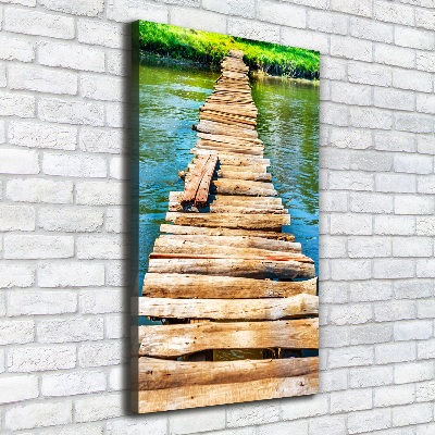 Tableau sur toile Pont en bois