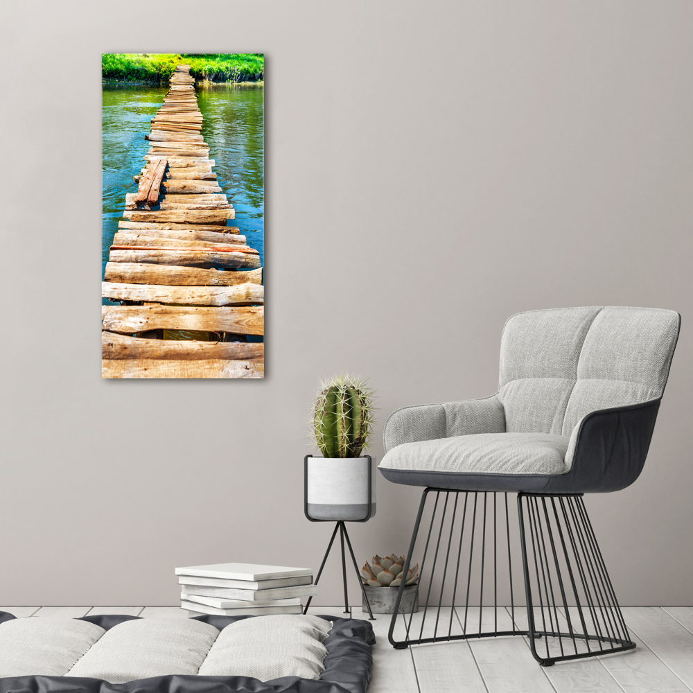 Tableau sur toile Pont en bois