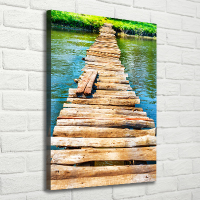 Tableau sur toile Pont en bois