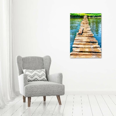 Tableau sur toile Pont en bois