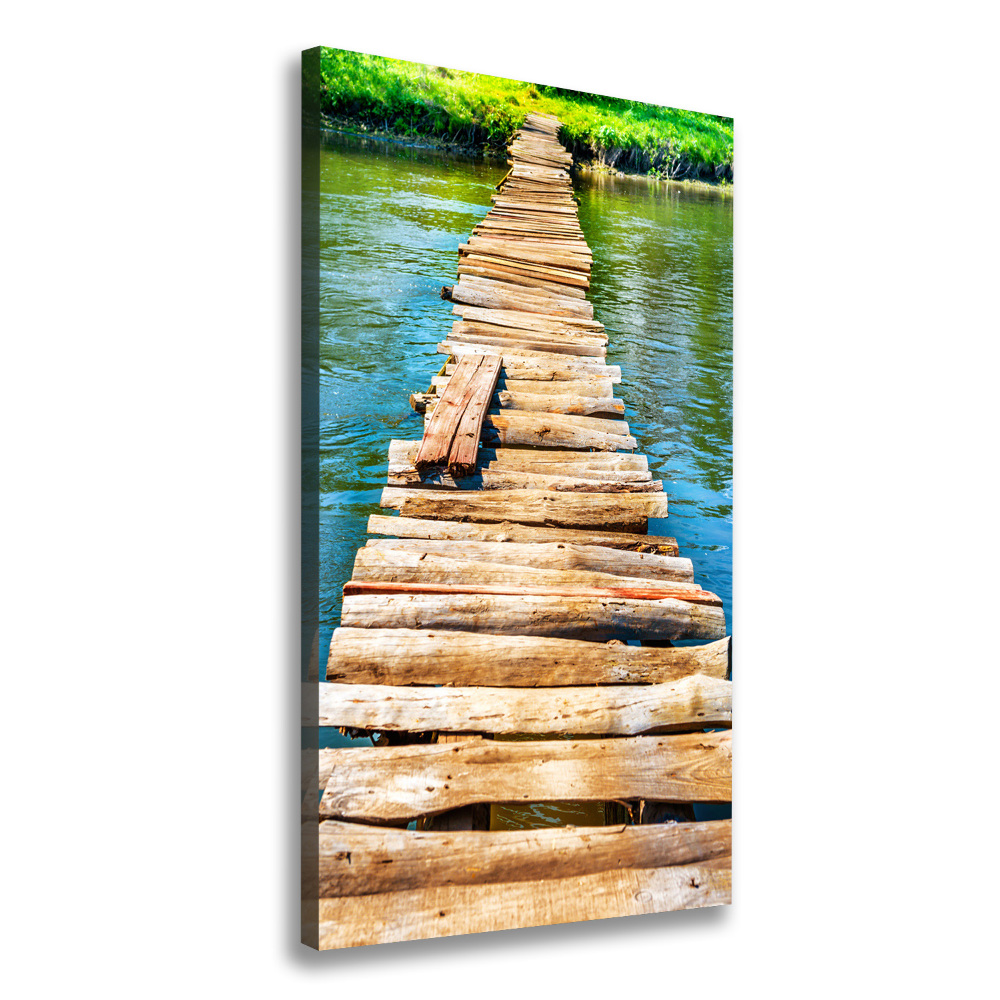 Tableau sur toile Pont en bois