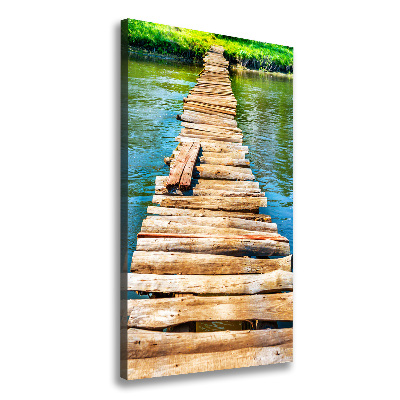 Tableau sur toile Pont en bois