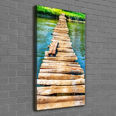 Tableau sur toile Pont en bois