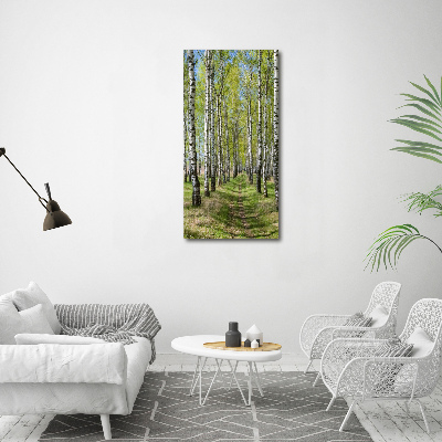 Tableau sur toile Forêt bouleau