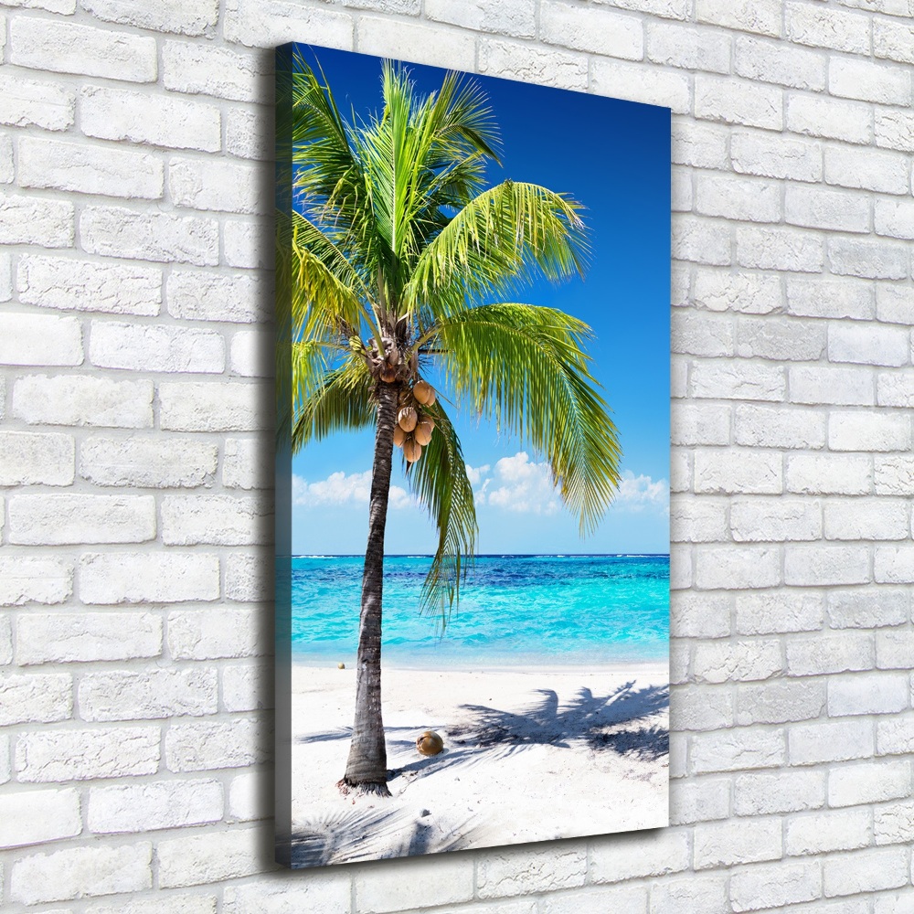 Tableau imprimé sur toile Plage exotique